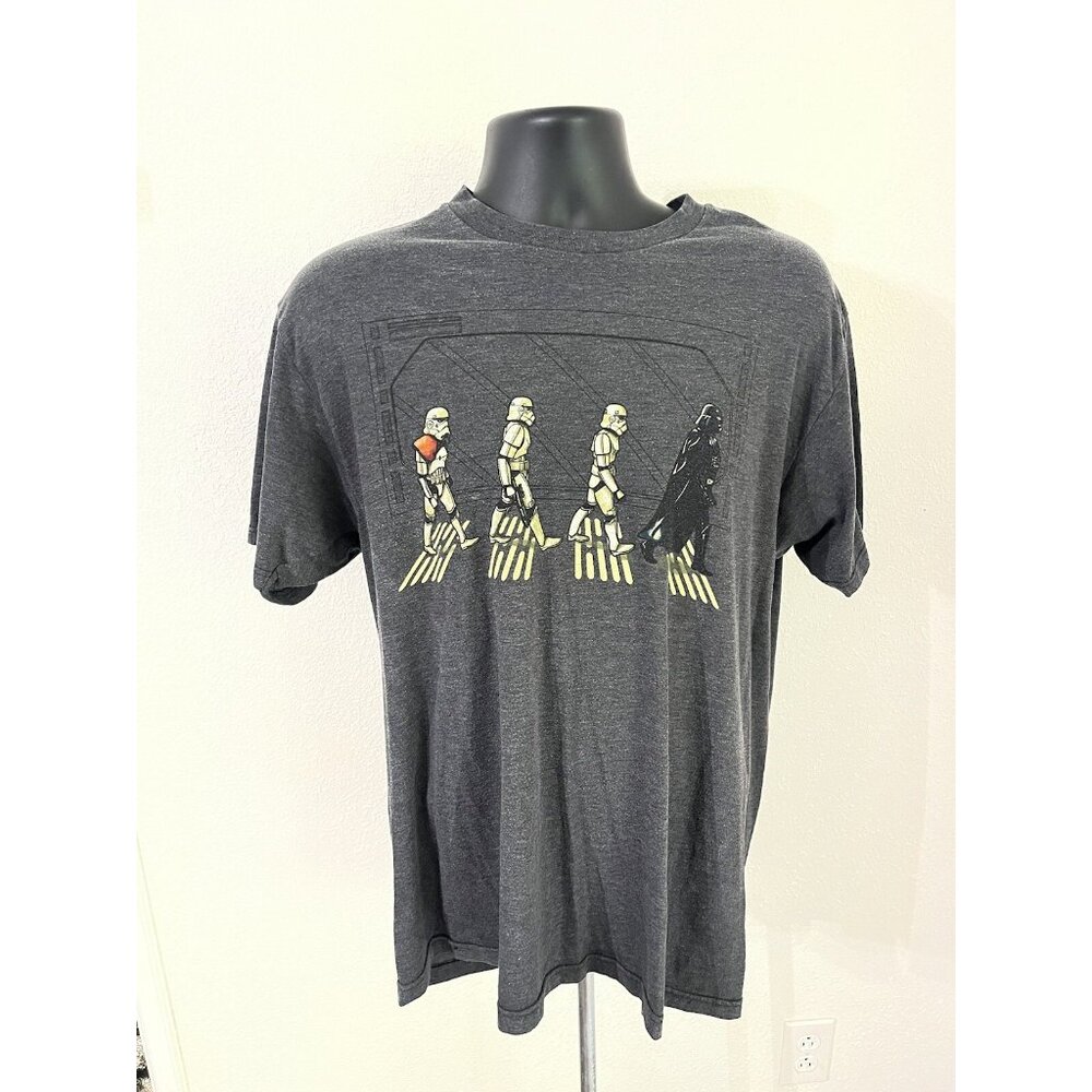 We Love Fine Star Wars Abby Road Darth Vader Men’s Large T Shirt Black Cotton
